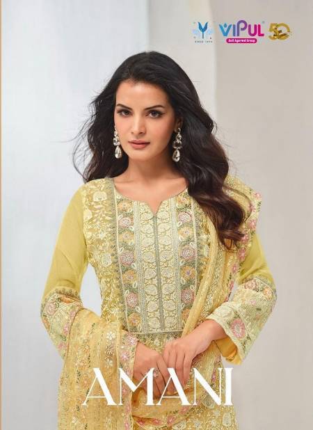 Amani By Vipul Organza Chiffon Embroidery Salwar Kameez Suppliers In India